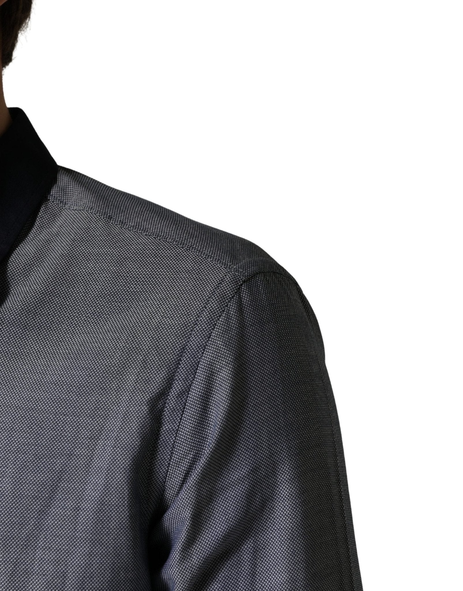 Hamaki - Ho Dark Blue Cotton Long Sleeves Collared Dress Formal Shirt - RIMODA