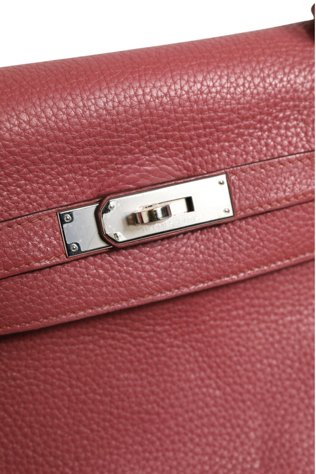 Hermès Kelly 32 Rouge H Togo Retourne Palladium - RIMODA