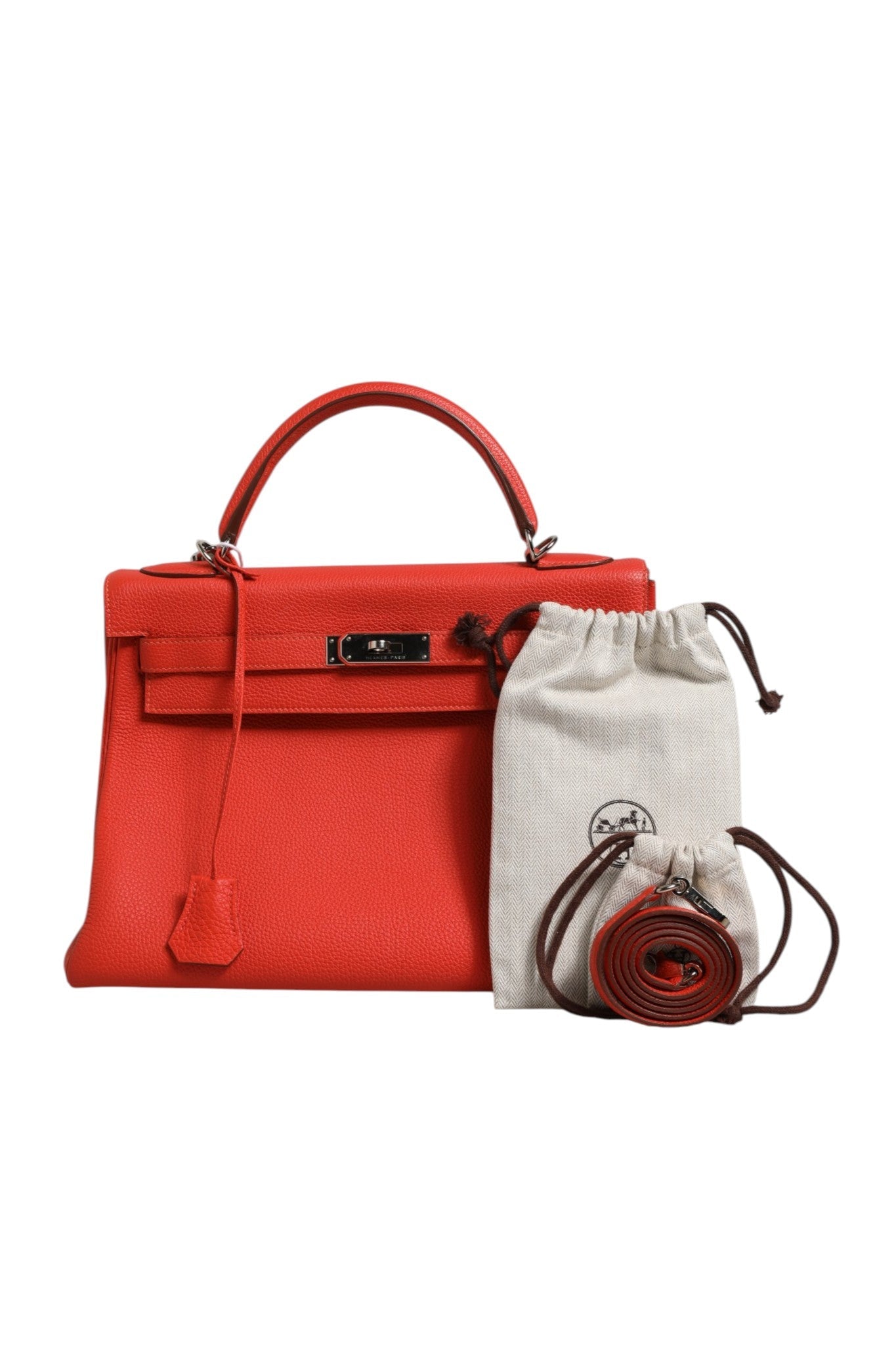 Hermès Kelly 32 Two - Way Handbag with Palladium Hardware - RIMODA