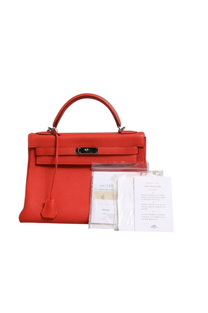 Hermès Kelly 32 Two - Way Handbag with Palladium Hardware - RIMODA