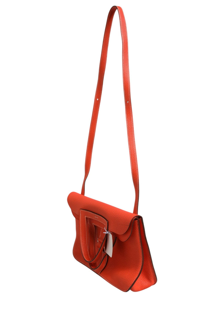 Hermès Rouge Casaque Clemence Halzan 31 Palladium Hardware - RIMODA