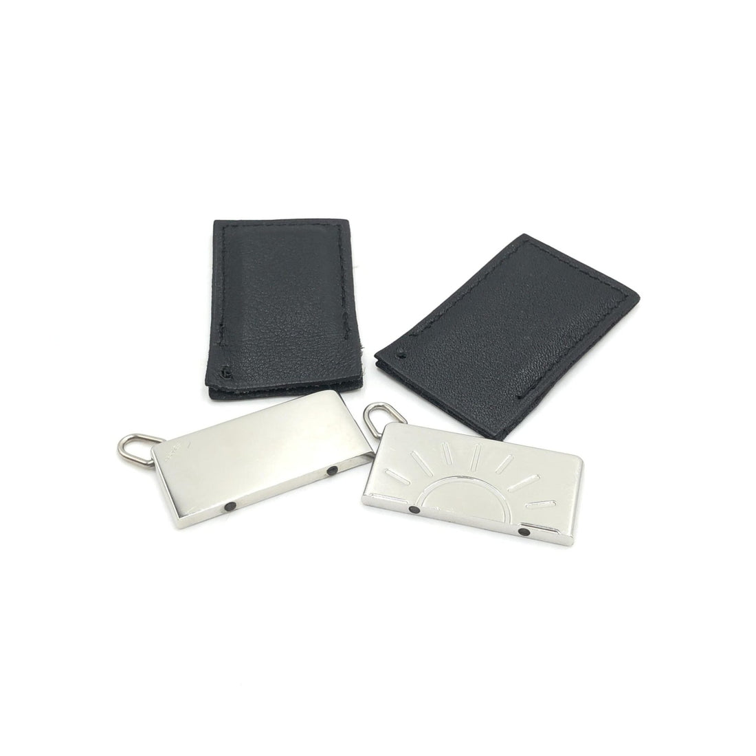 Hermès Silver Tone Half Sun Pendant Set - RIMODA