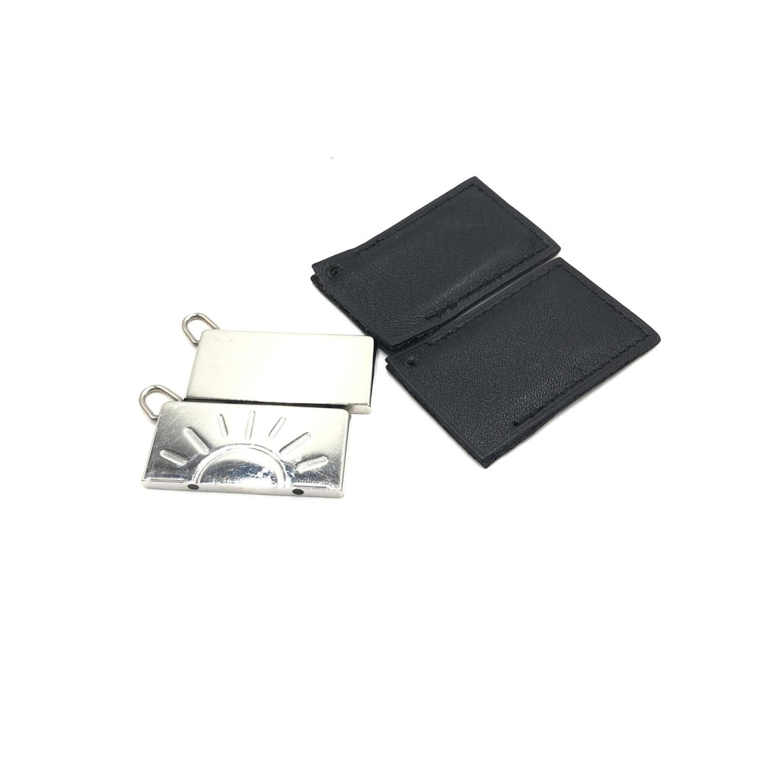 Hermès Silver Tone Half Sun Pendant Set - RIMODA