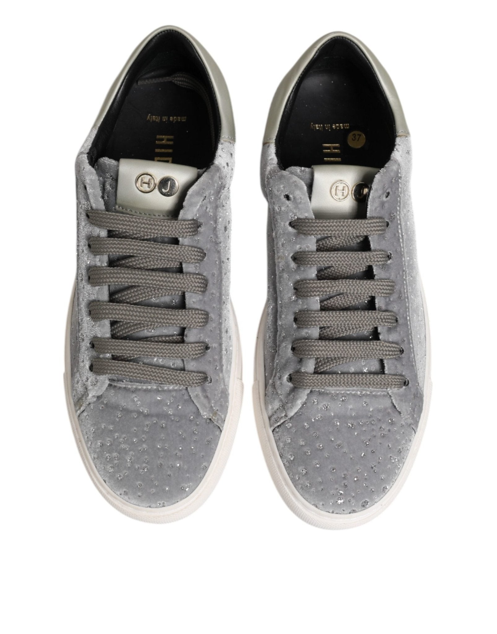 HIDE & JACK Gray Suede Low Top Lace Up Sneakers Shoes - RIMODA