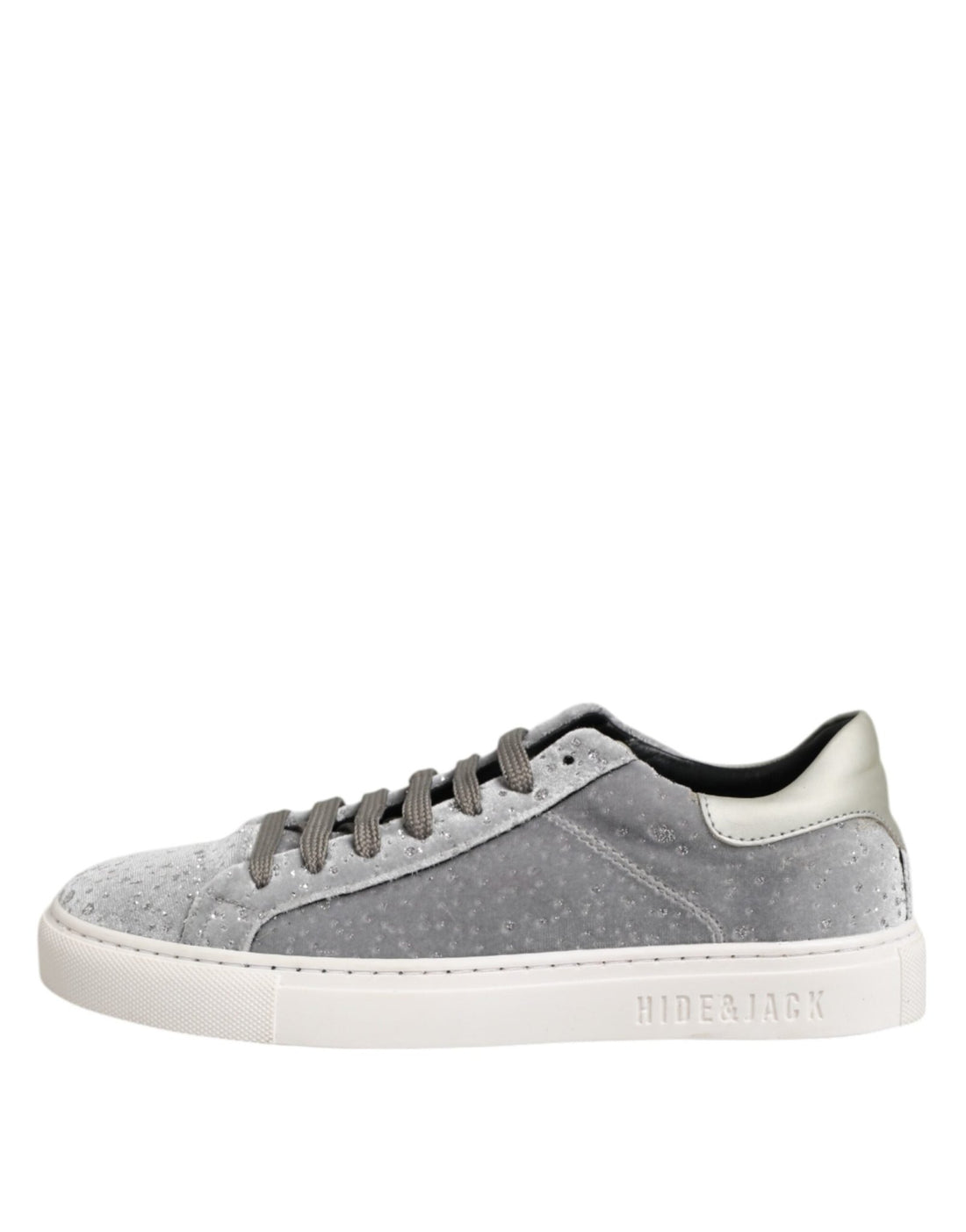 HIDE & JACK Gray Suede Low Top Lace Up Sneakers Shoes - RIMODA