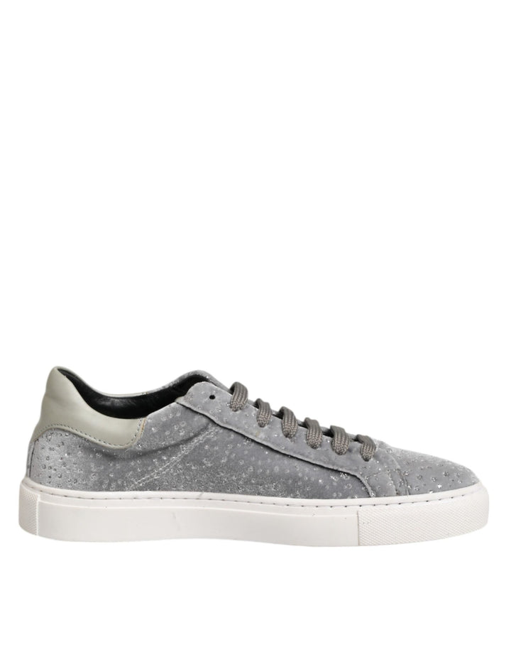 HIDE & JACK Gray Suede Low Top Lace Up Sneakers Shoes - RIMODA
