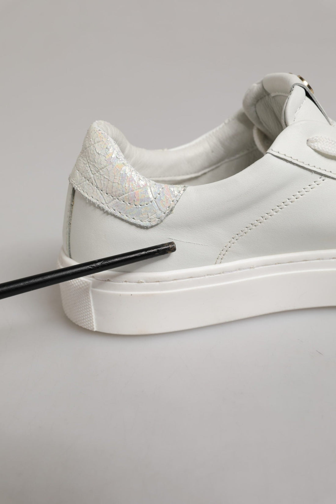 HIDE & JACK White Leather Low Top Lace Up Sneakers Shoes - RIMODA