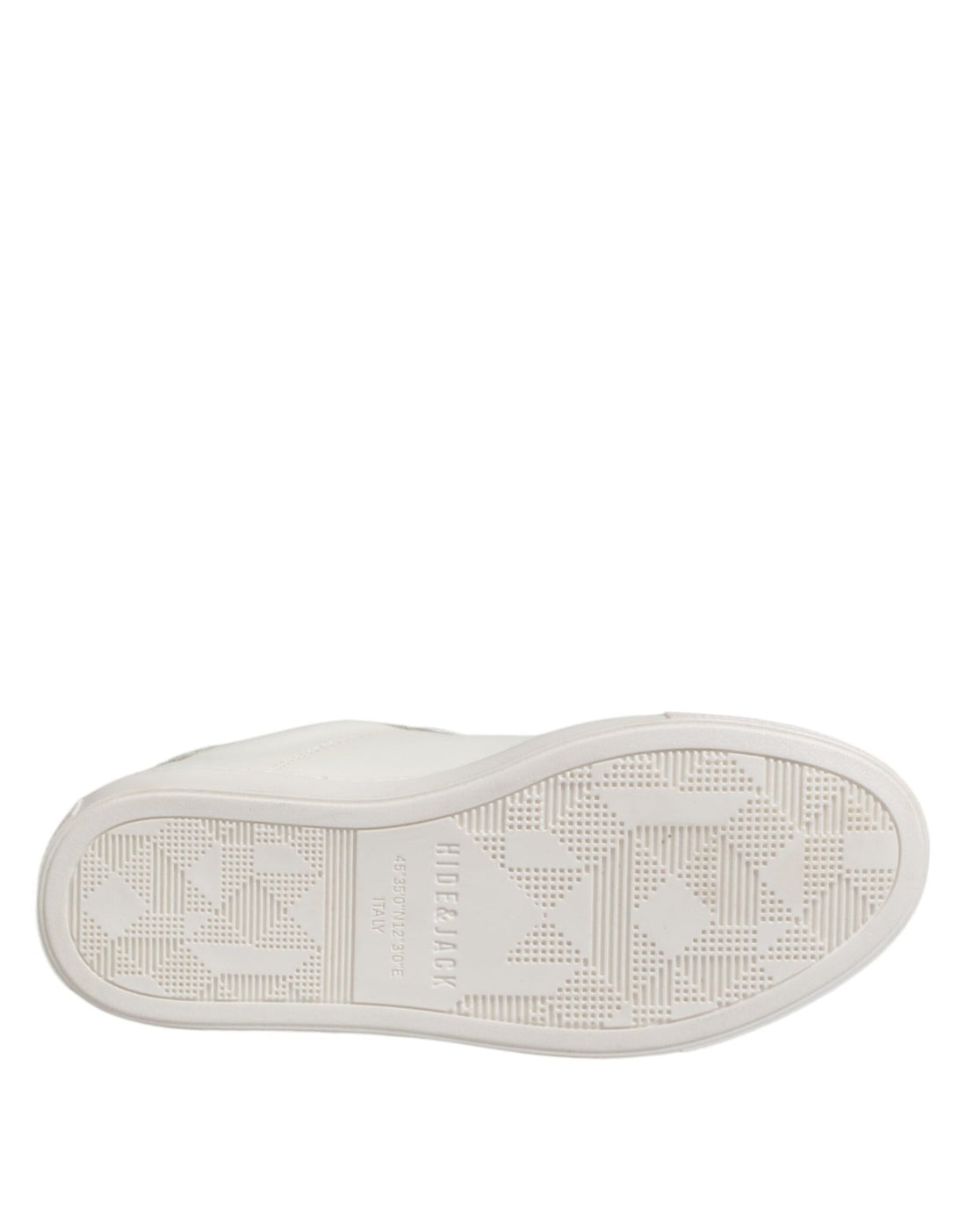 HIDE & JACK White Leather Low Top Lace Up Sneakers Shoes - RIMODA