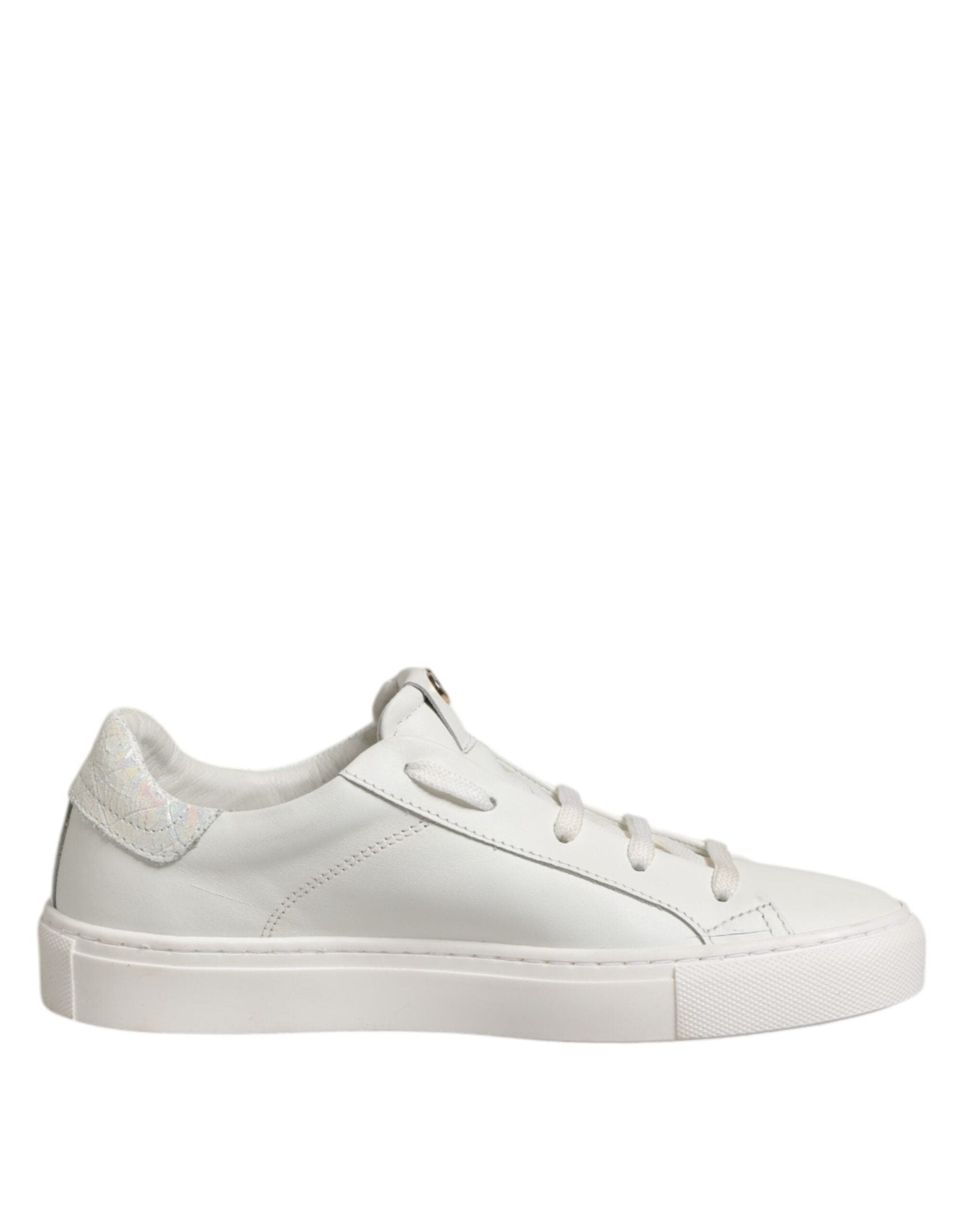 HIDE & JACK White Leather Low Top Lace Up Sneakers Shoes - RIMODA