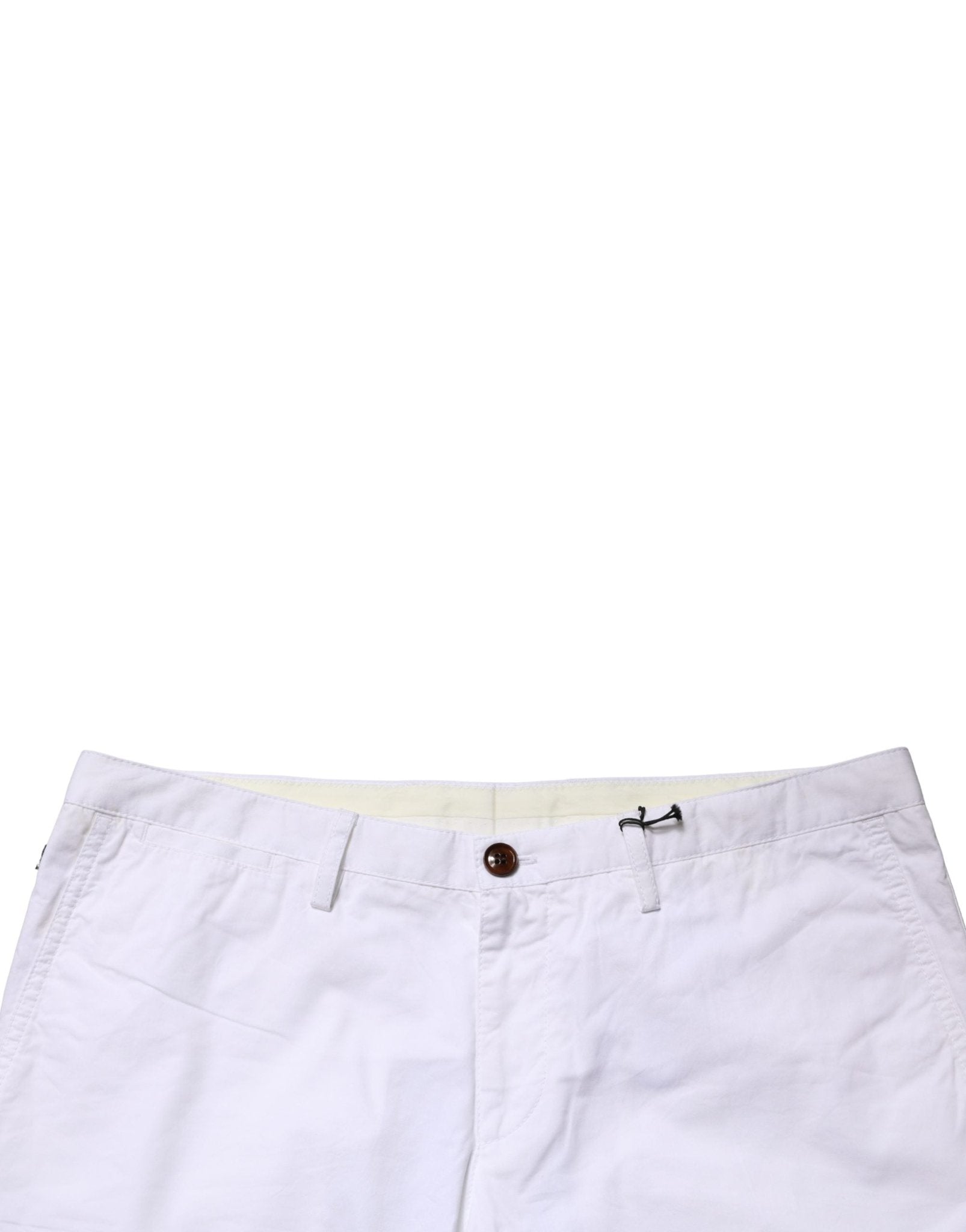 Hugo Boss White Mid Waist Skinny Chino Casual Trouser Pants - RIMODA