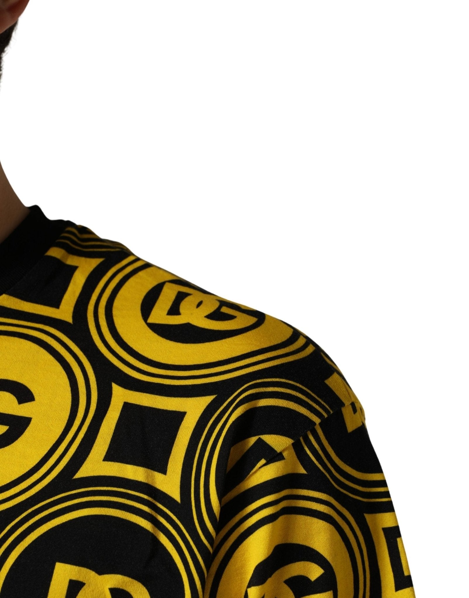 Invicta Yellow Black Logo Geometric Pattern T-shirt - RIMODA