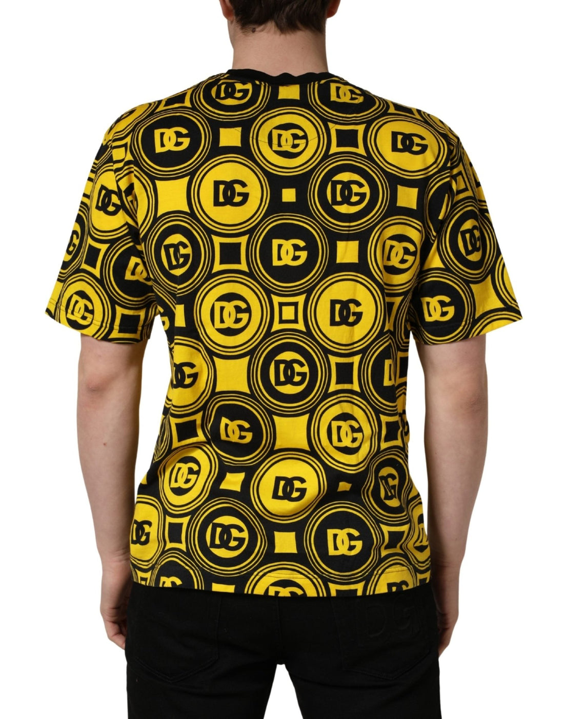 Invicta Yellow Black Logo Geometric Pattern T-shirt - RIMODA