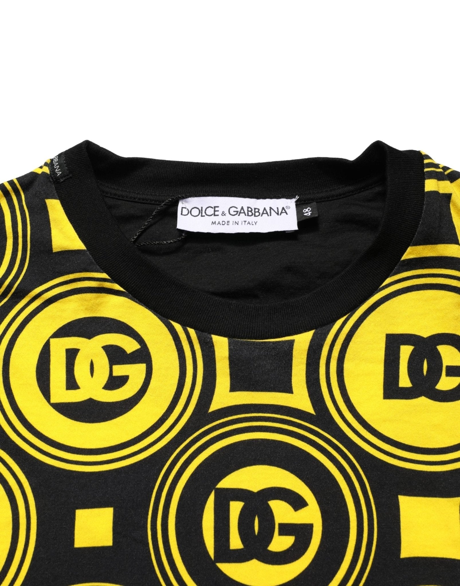 Invicta Yellow Black Logo Geometric Pattern T-shirt - RIMODA