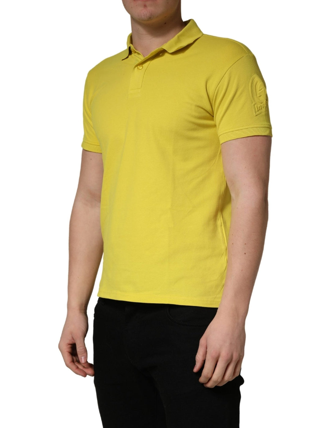 Invicta Yellow Short Sleeve Pique Men Cotton Polo Shirt T-shirt - RIMODA