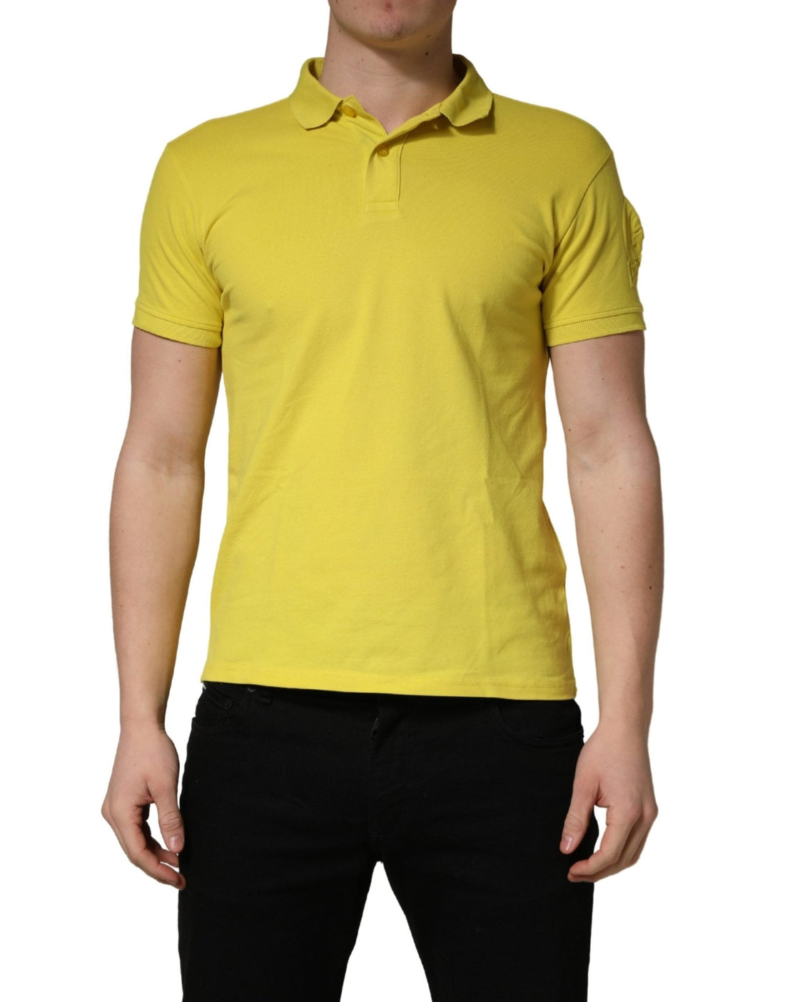 Invicta Yellow Short Sleeve Pique Men Cotton Polo Shirt T-shirt - RIMODA