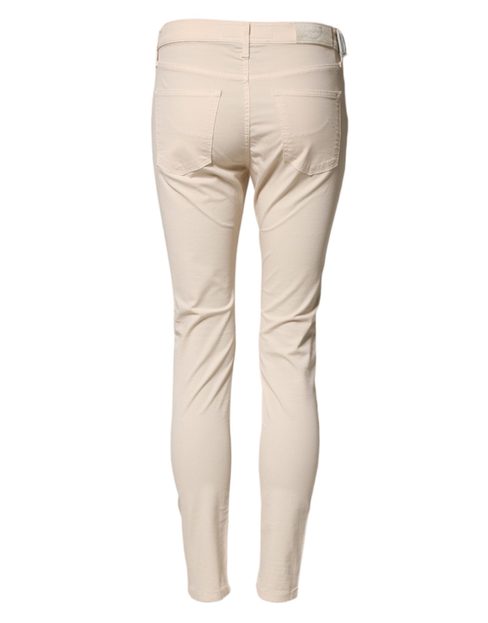 Jacob Cohen Beige Mid Waist Skinny Fit Denim Trouser Jeans - RIMODA