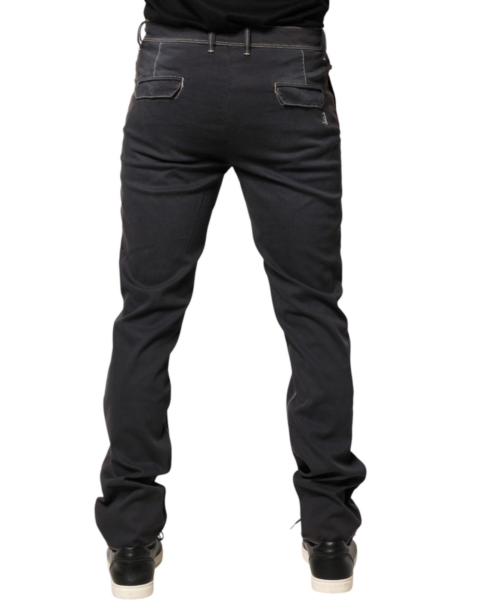Jeckerson Dark Gray Mid Waist Skinny Fit Men Denim Trouser Jeans - RIMODA