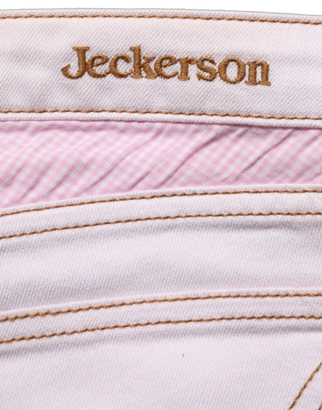 Jeckerson Light Pink Cotton Mid Waist Denim Trouser Jeans - RIMODA