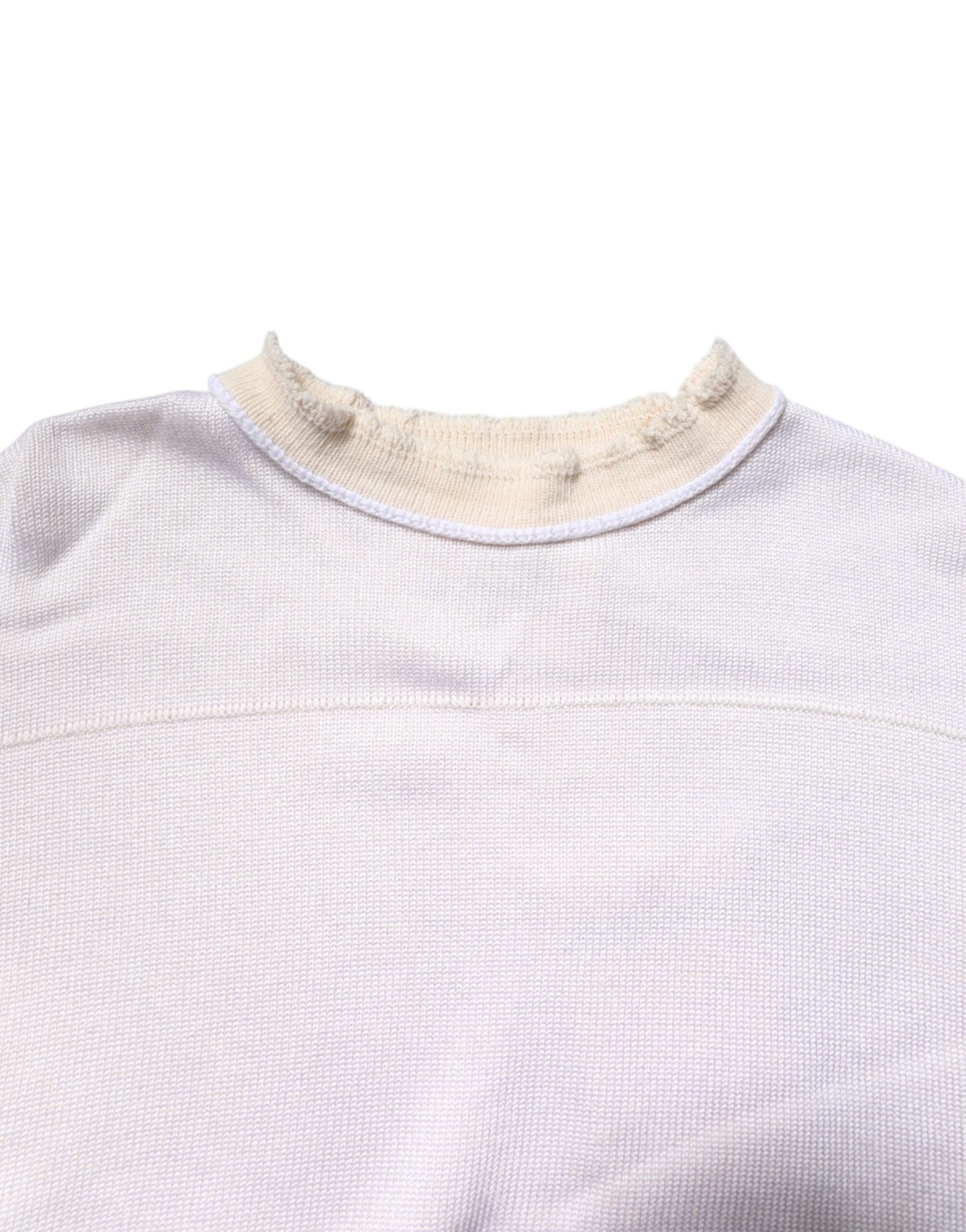 Jil Sander White Viscose Crew Neck Long Sleeves Pullover Sweater - RIMODA