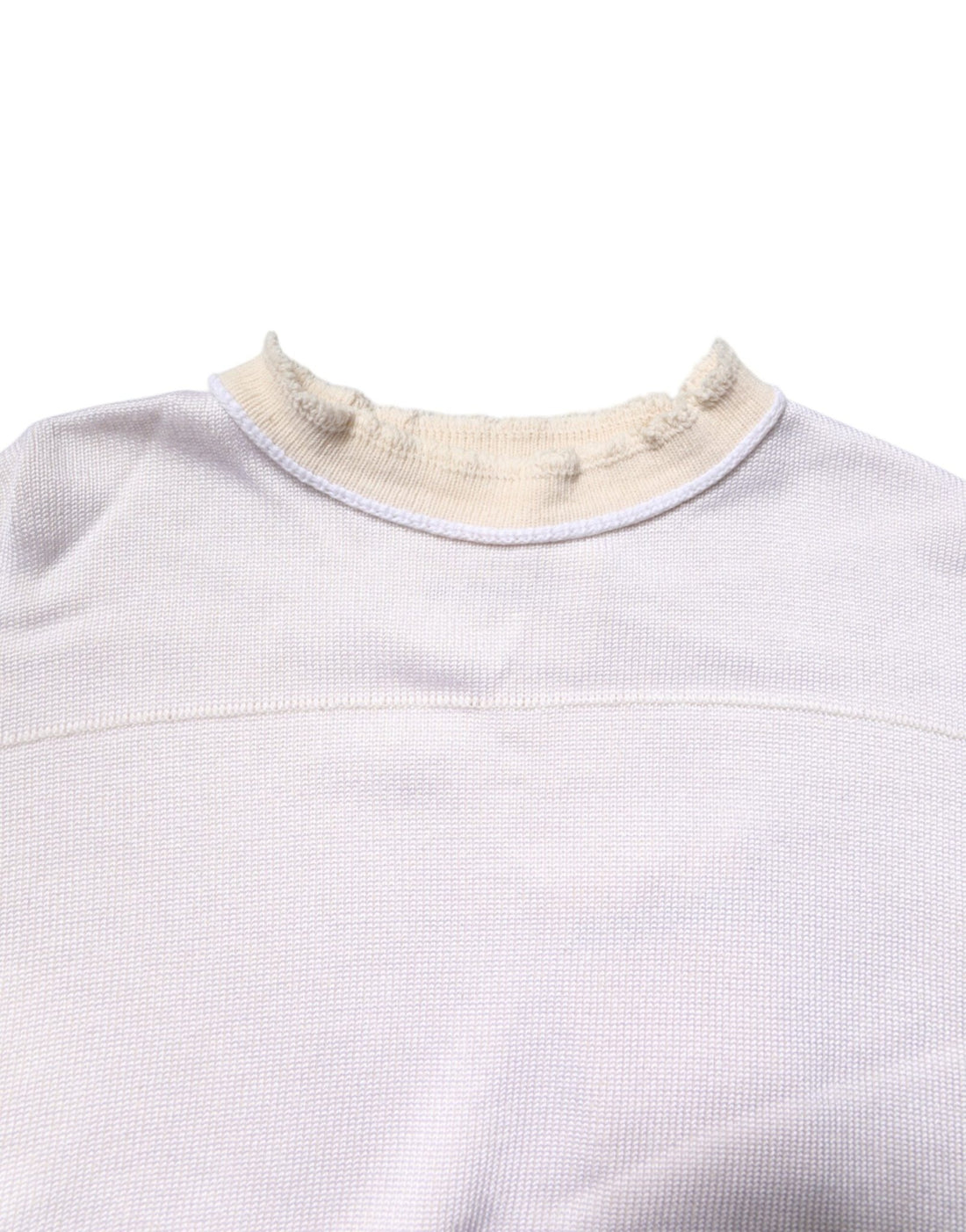 Jil Sander White Viscose Crew Neck Long Sleeves Pullover Sweater - RIMODA