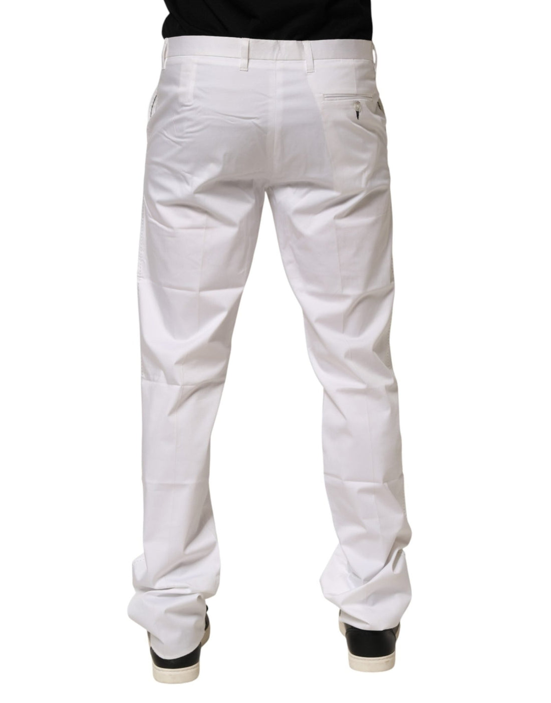 John Richmond White Cotton Stretch Dress Formal Men Trouser Pants - RIMODA