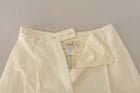 Jucca Off White Cotton High Waist Straight Women Trouser - RIMODA