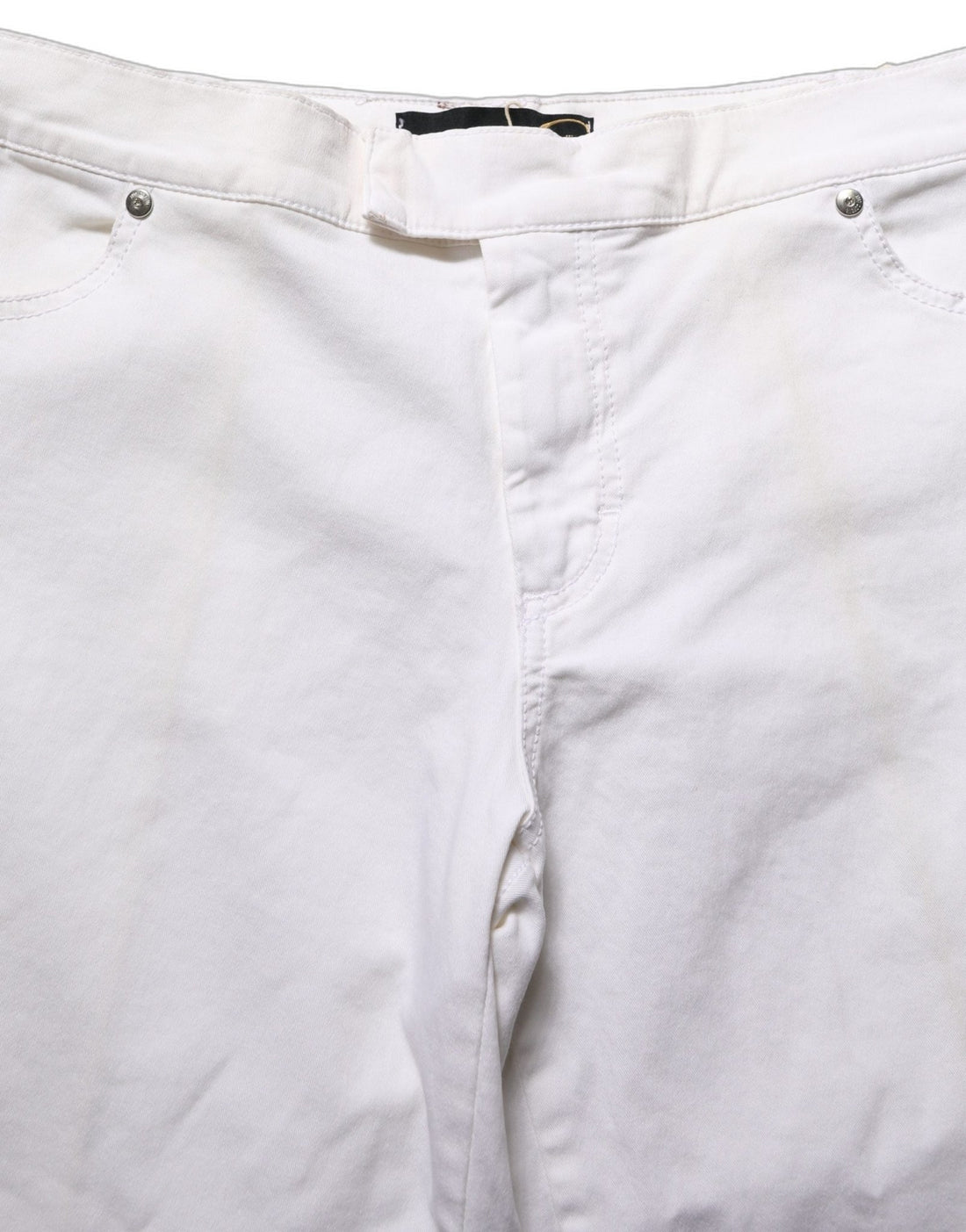 Just Cavalli White High Waist Wide Leg Denim Trouser Jeans - RIMODA