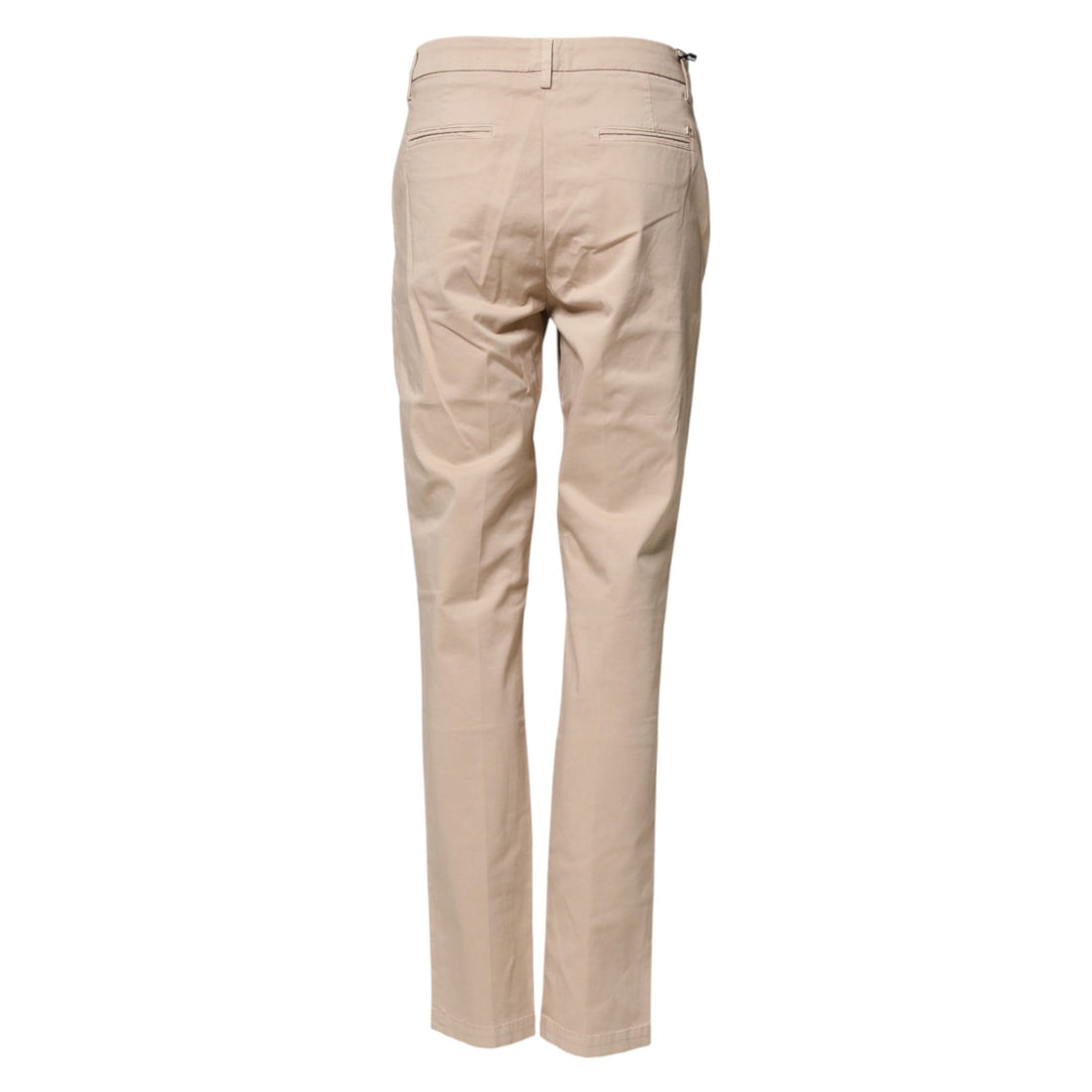 Kocca Beige Straight Mid Waist Chino Trouser Casual Pants - RIMODA