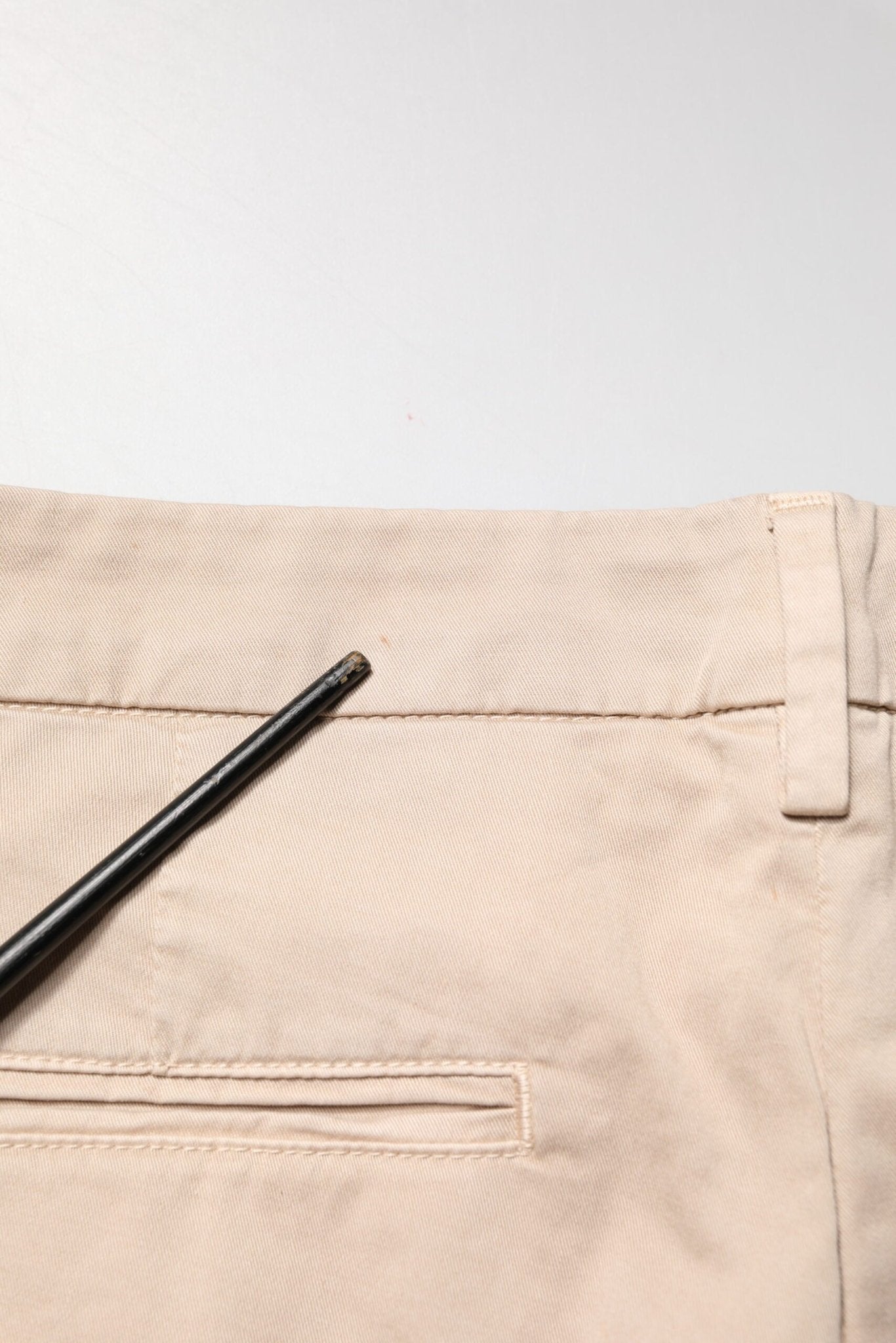 Kocca Beige Straight Mid Waist Chino Trouser Casual Pants - RIMODA
