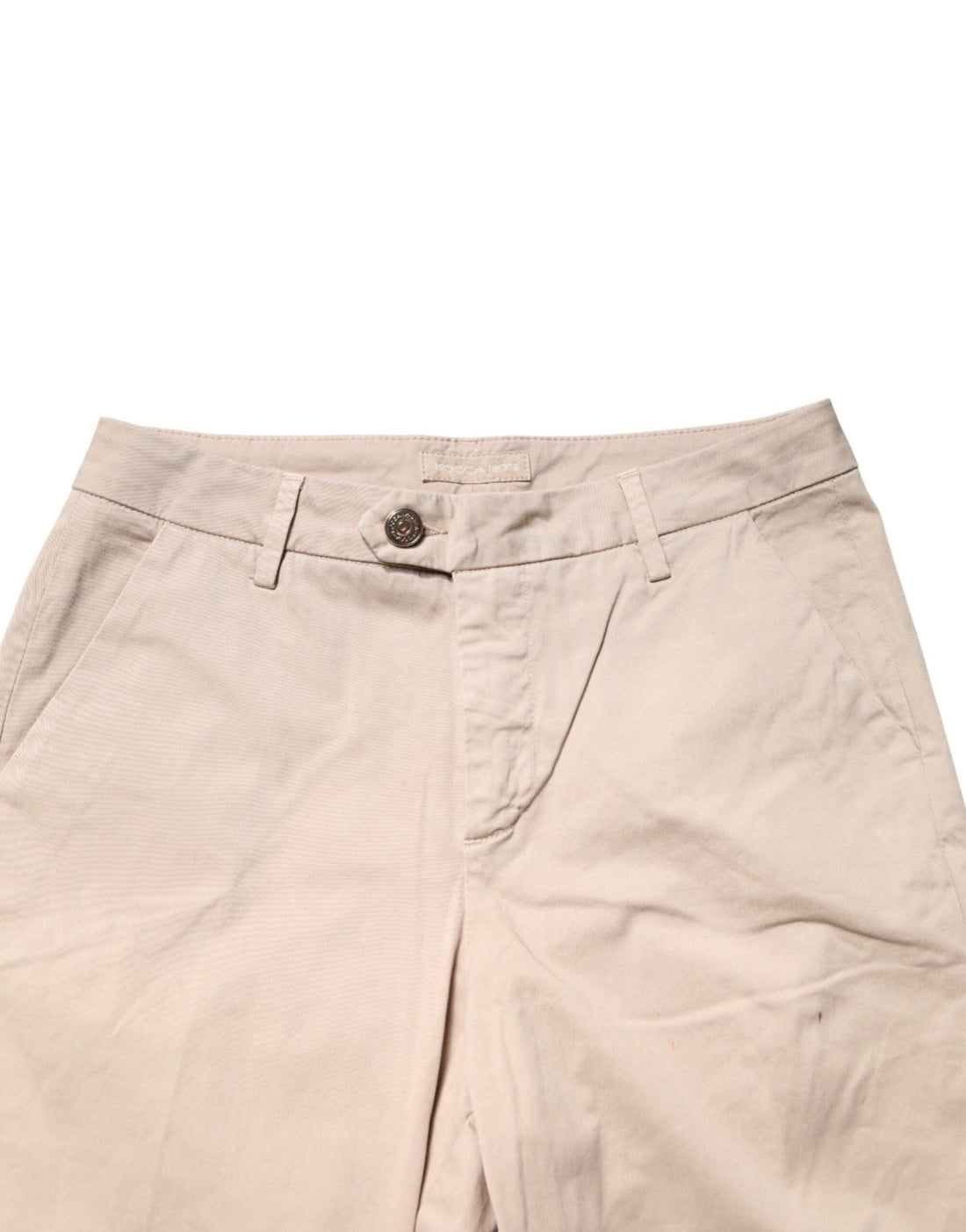 Kocca Beige Straight Mid Waist Chino Trouser Casual Pants - RIMODA