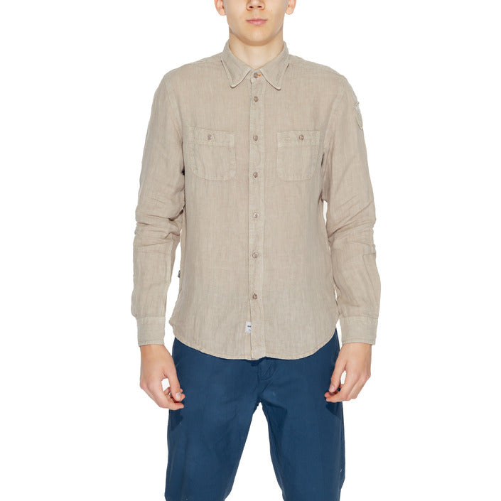 Blauer Shirt Heren