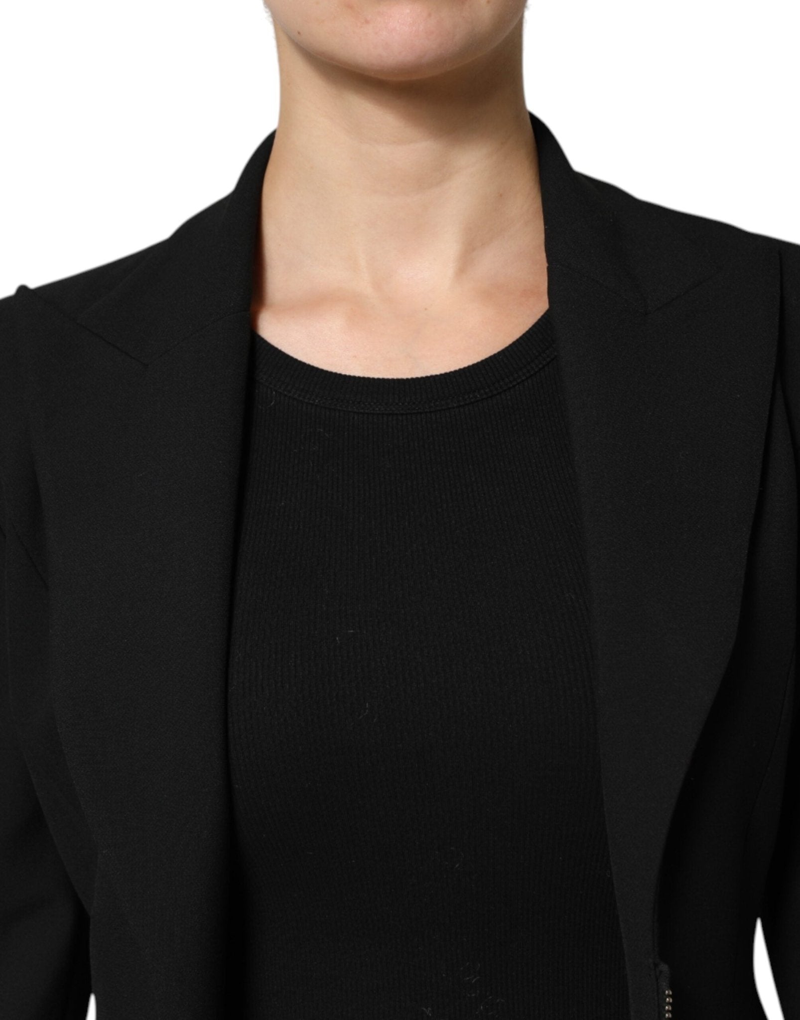Les Hommes Black Polyester Single Breasted Trench Coat Jacket - RIMODA