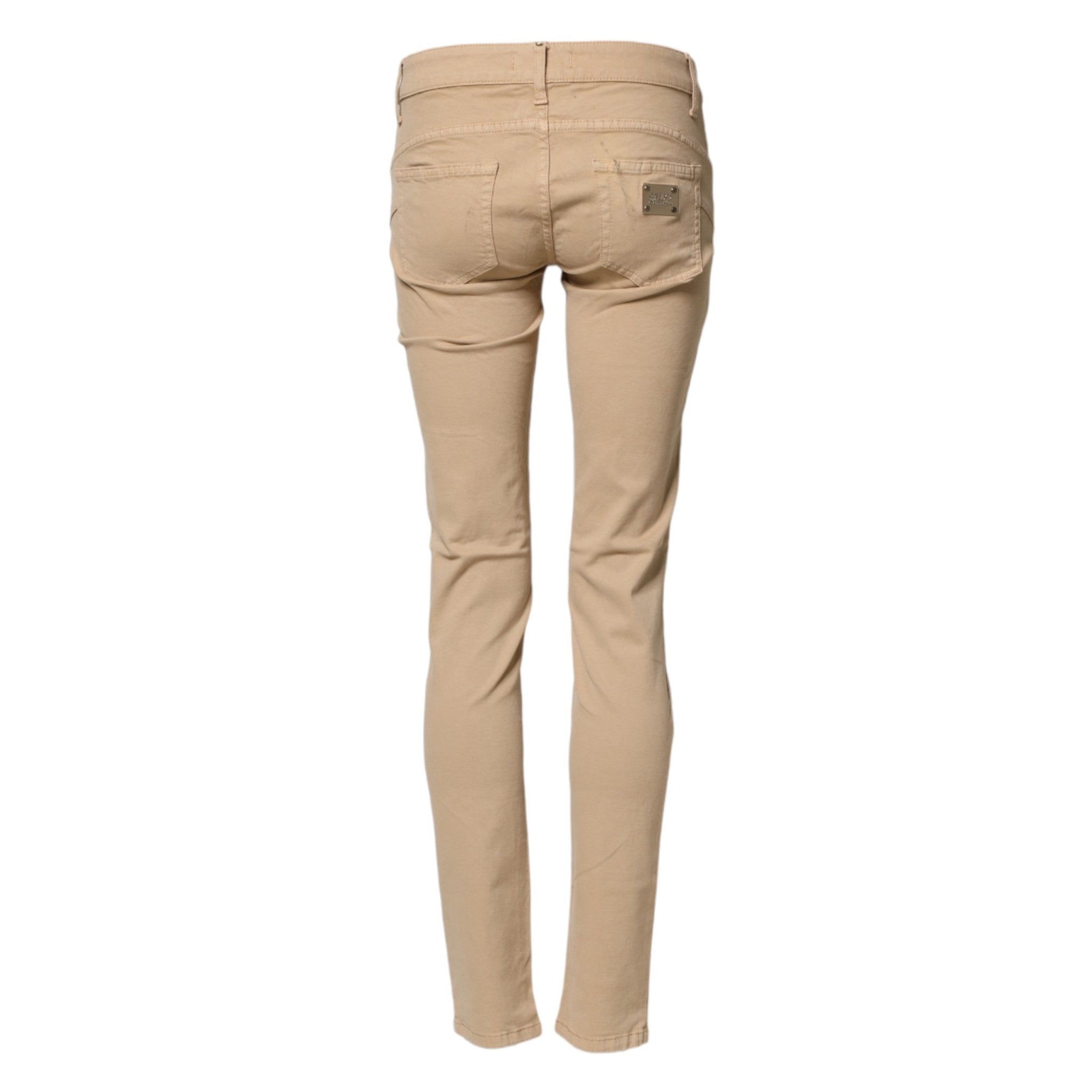 Liu Jo Beige Skinny Low Waist Denim Casual Trouser Jeans - RIMODA