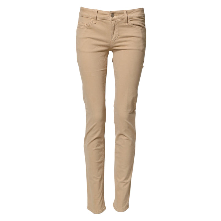 Liu Jo Beige Skinny Low Waist Denim Casual Trouser Jeans - RIMODA