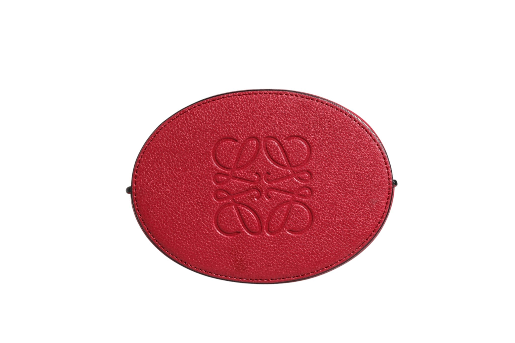 Loewe Gate Raspberry & Wine Leather Bucket Bag - RIMODA