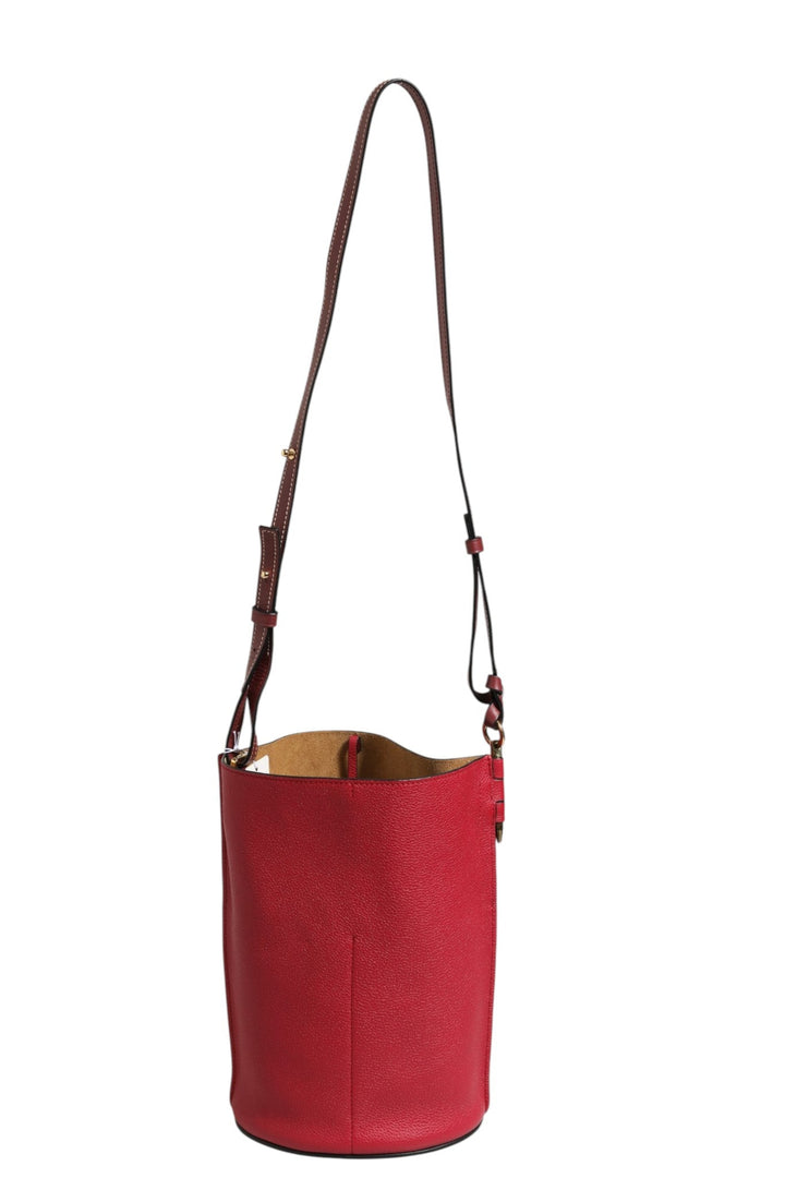 Loewe Gate Raspberry & Wine Leather Bucket Bag - RIMODA