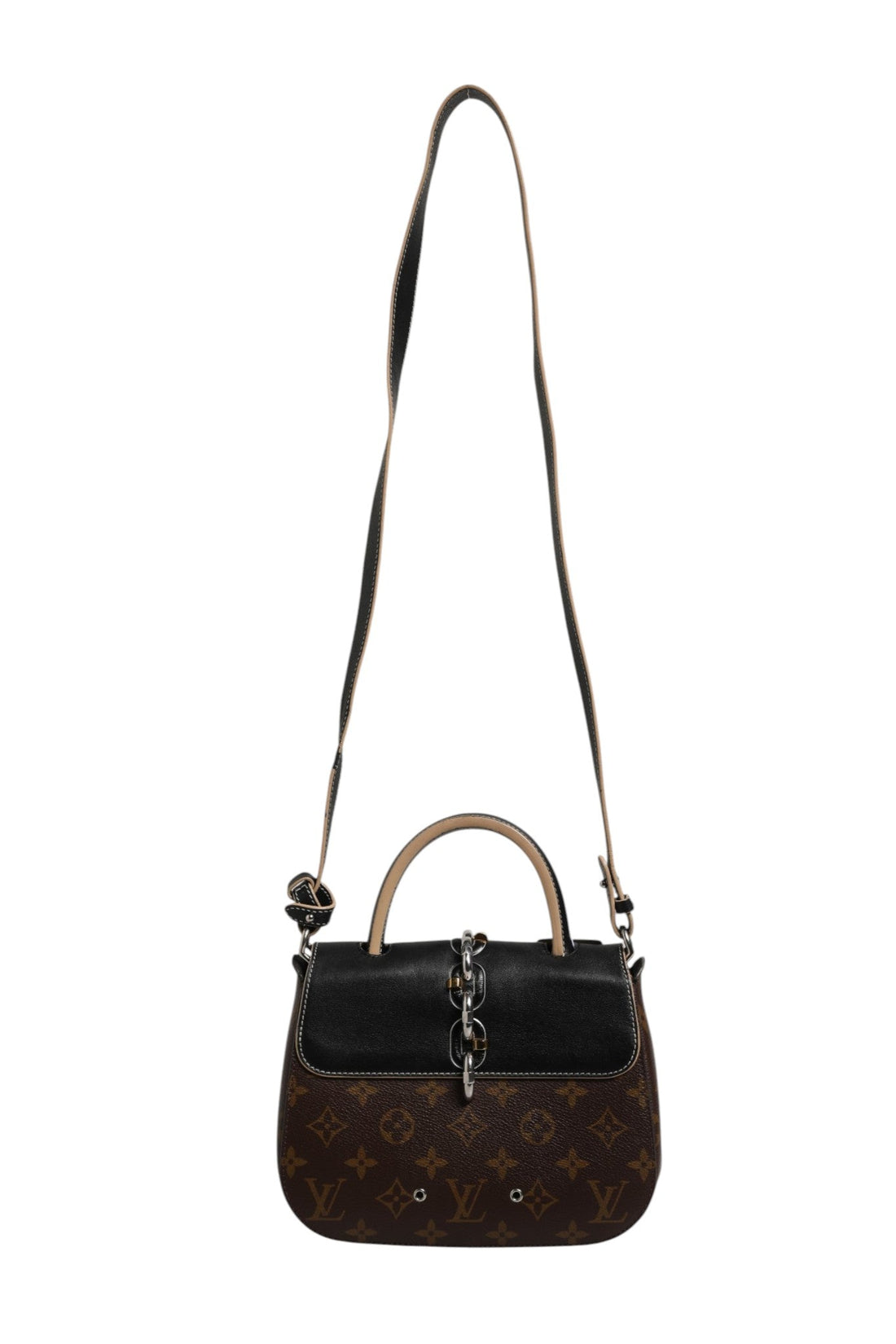 Louis Vuitton Calfskin Monogram Chain It Bag PM Black - RIMODA