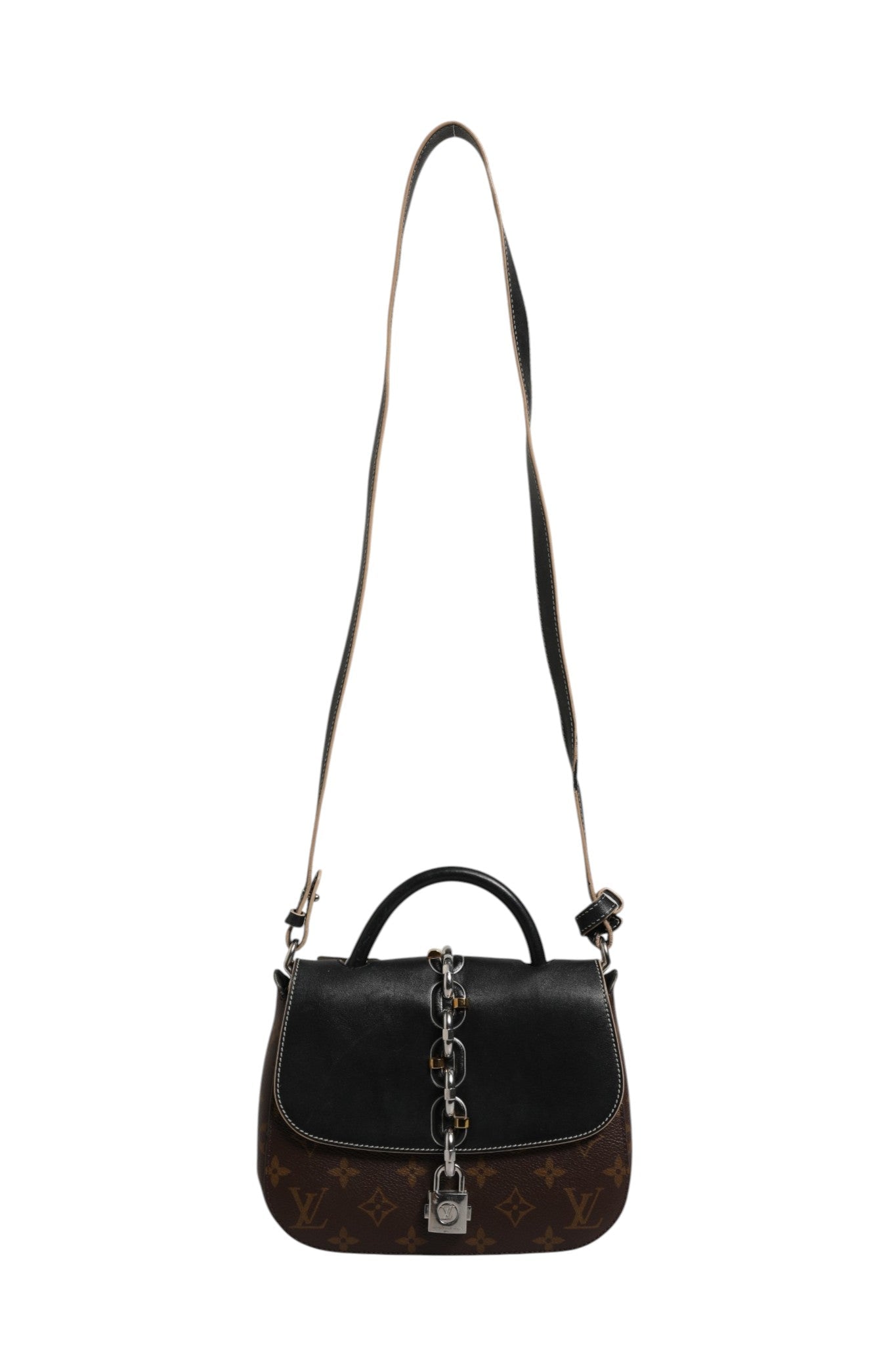 Louis Vuitton Calfskin Monogram Chain It Bag PM Black - RIMODA