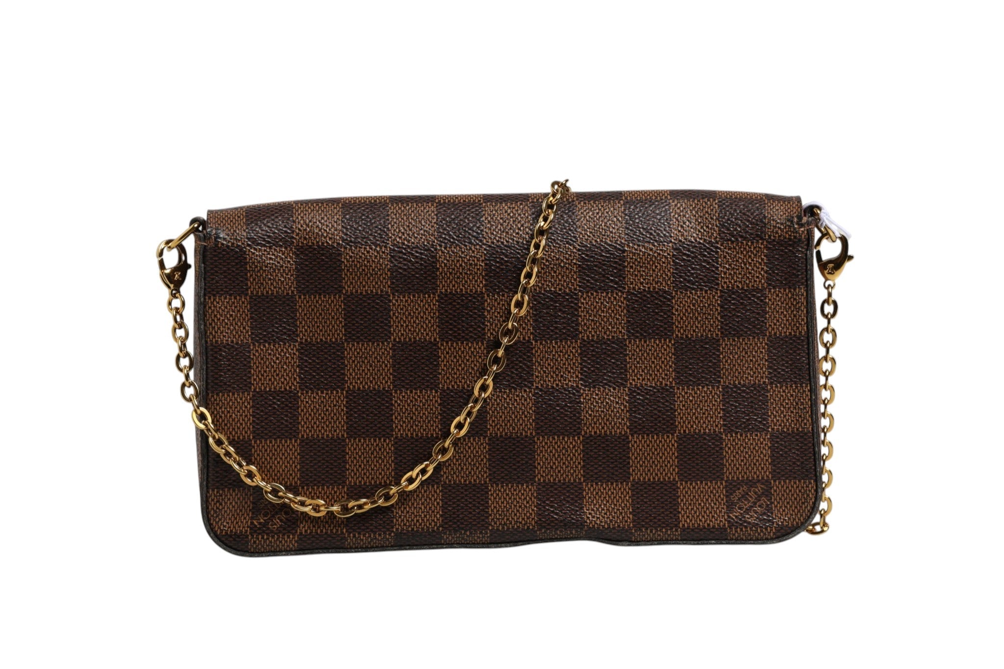 Louis Vuitton Damier Ebene Pochette Felice Chain Wallet - RIMODA