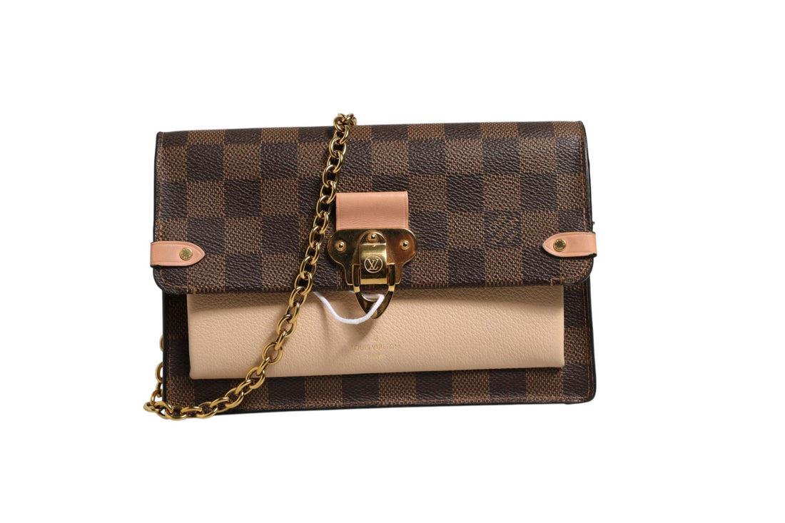 Louis Vuitton Damier Ebene Vavin Chain Wallet - RIMODA