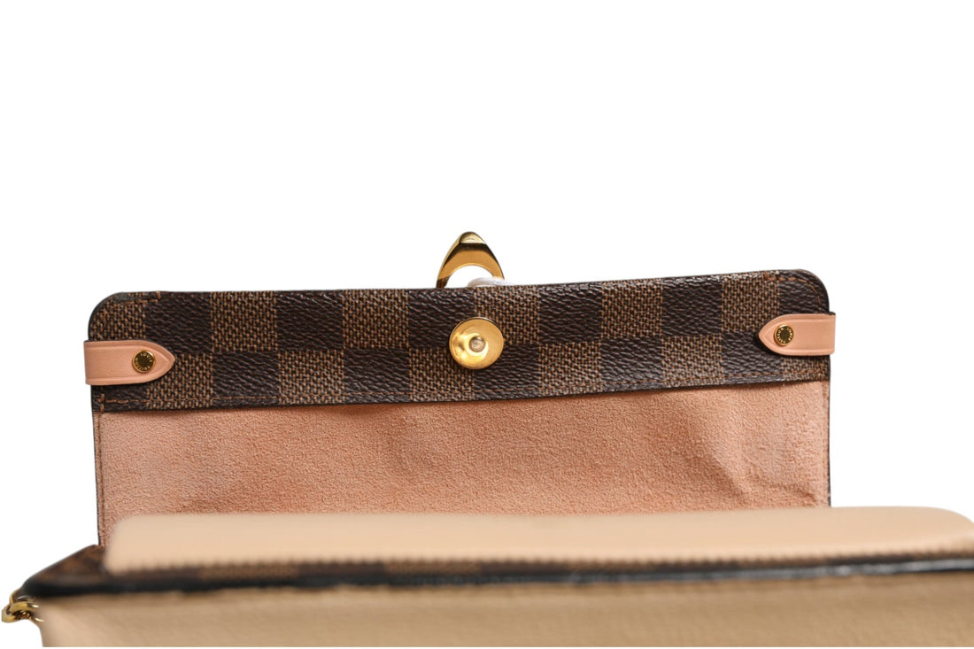 Louis Vuitton Damier Ebene Vavin Chain Wallet - RIMODA