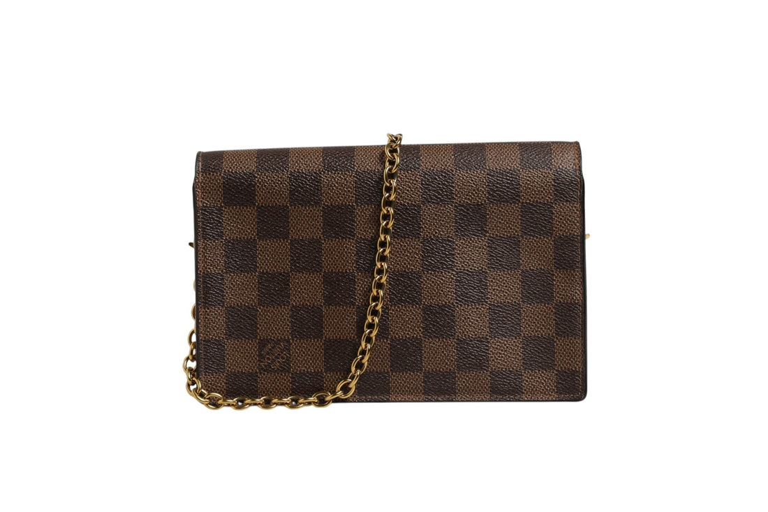 Louis Vuitton Damier Ebene Vavin Chain Wallet - RIMODA