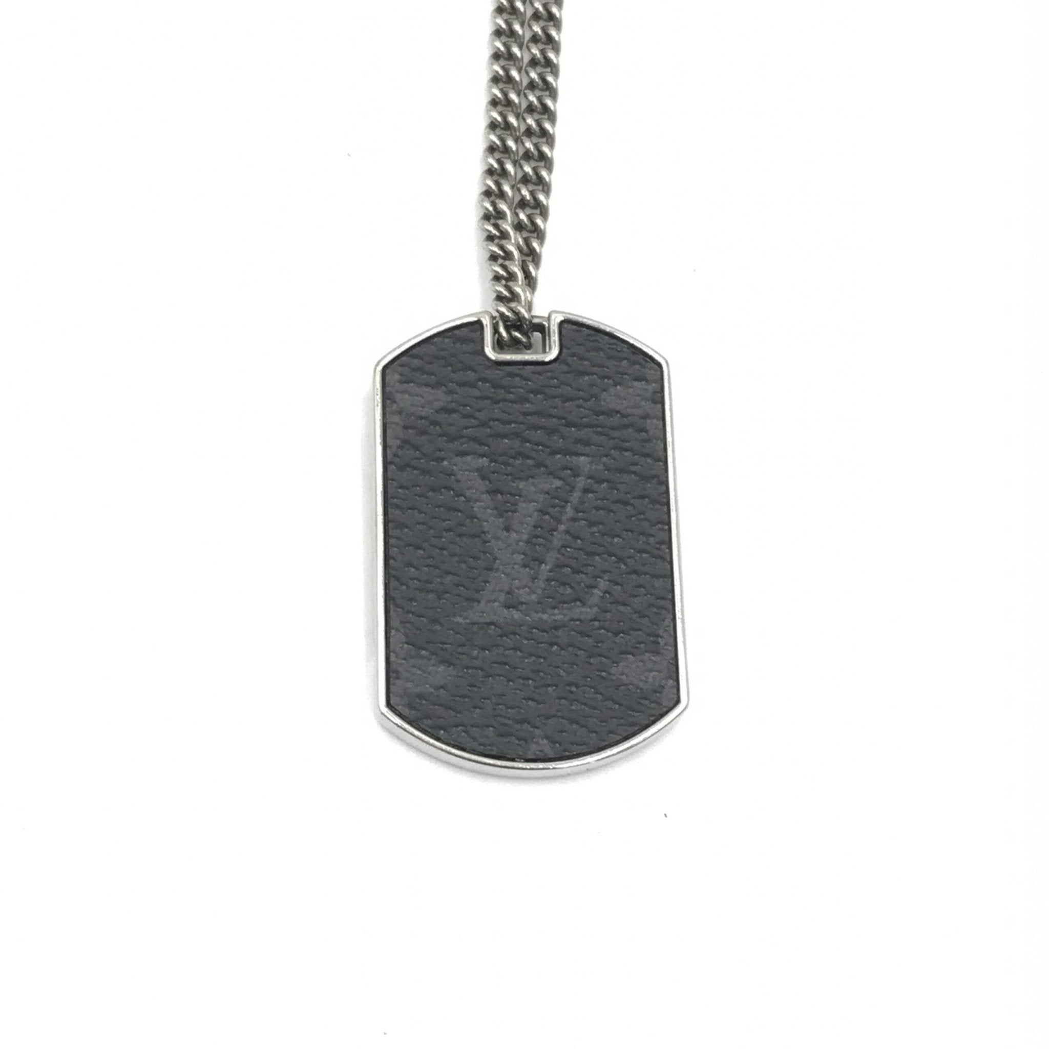 Louis Vuitton Leather Monogram Eclipse Pendant Necklace - RIMODA