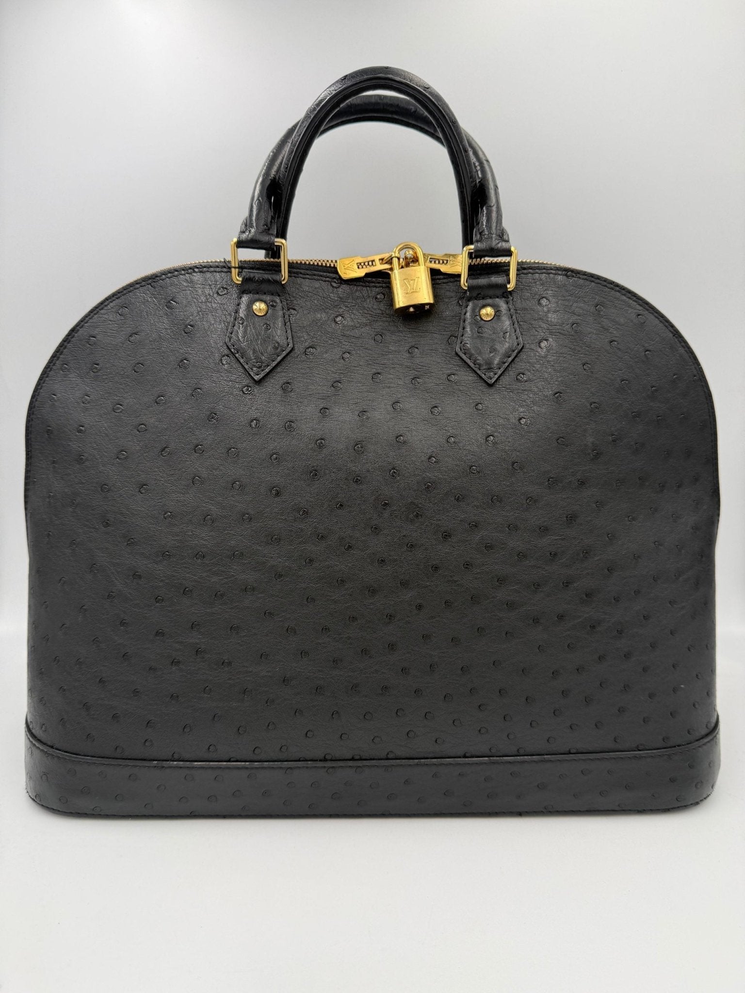 Louis Vuitton LOUIS VUITTON Alma GM in Ostrich Leather Handbag - RIMODA
