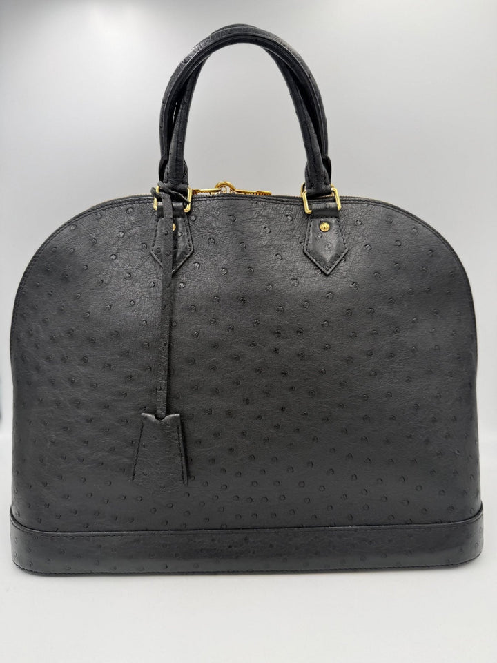 Louis Vuitton LOUIS VUITTON Alma GM in Ostrich Leather Handbag - RIMODA