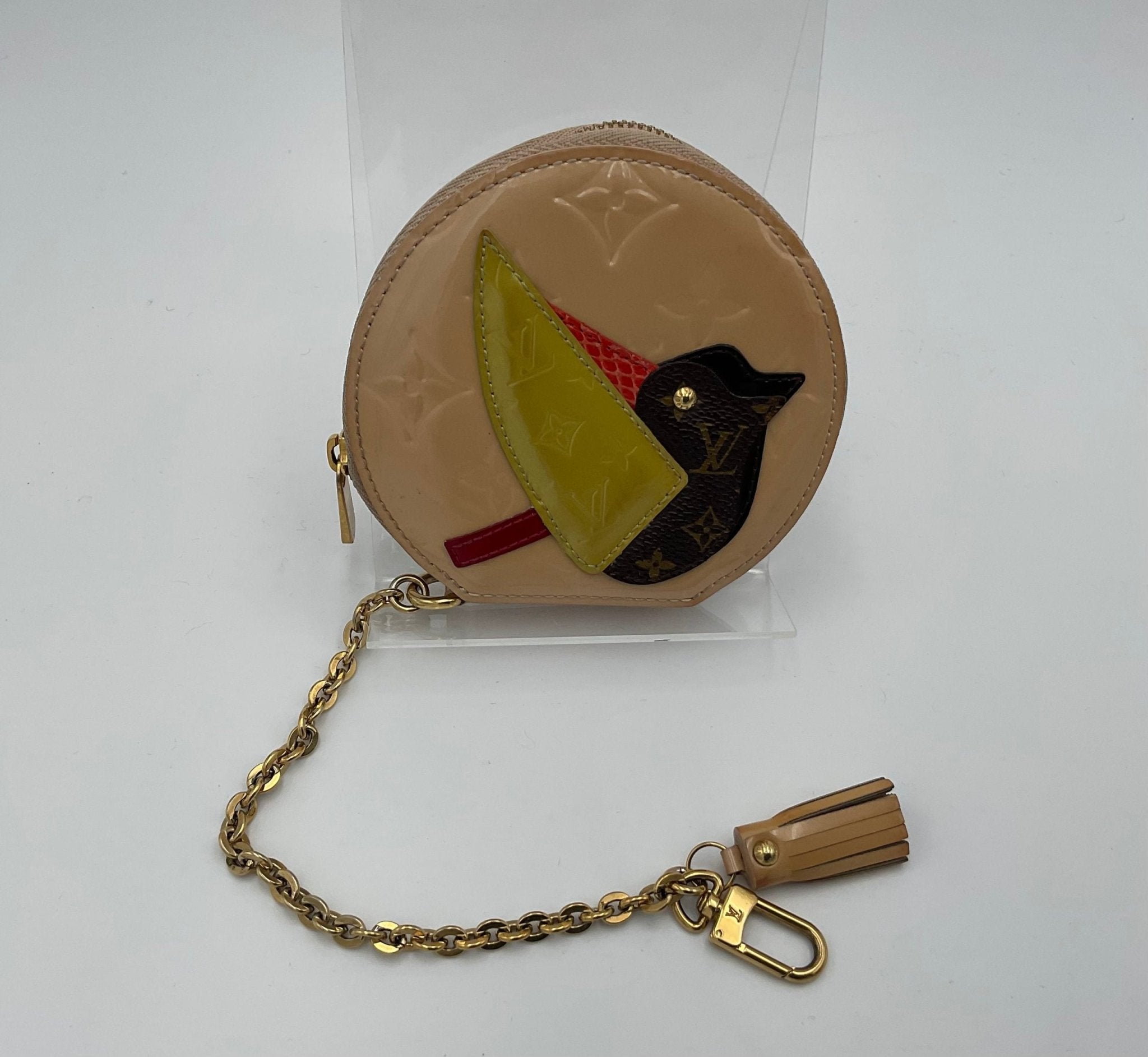 Louis Vuitton LOUIS VUITTON Micro Boite Chapeau Patent Patchwork LV Bird Coin Purse - RIMODA