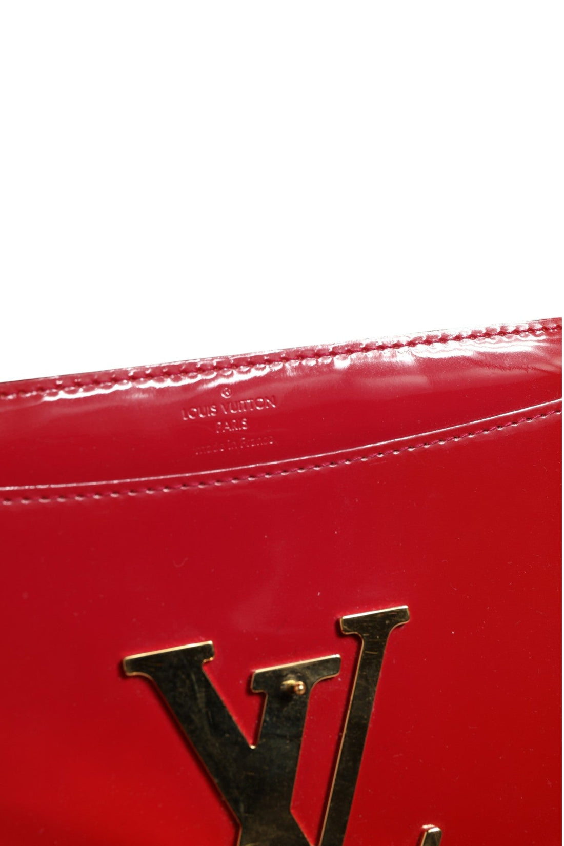 Louis Vuitton Louise PM Red Patent Leather Wallet On Chain - RIMODA