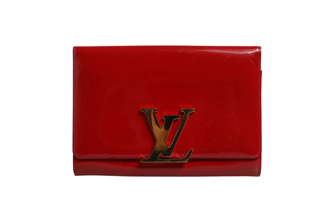 Louis Vuitton Louise PM Red Patent Leather Wallet On Chain - RIMODA