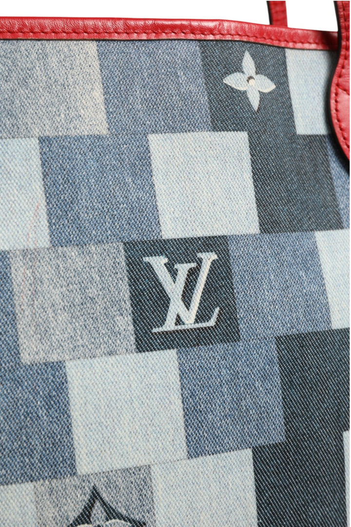 Louis Vuitton Neverfull Patchwork Monogram Denim Tote Bag - RIMODA