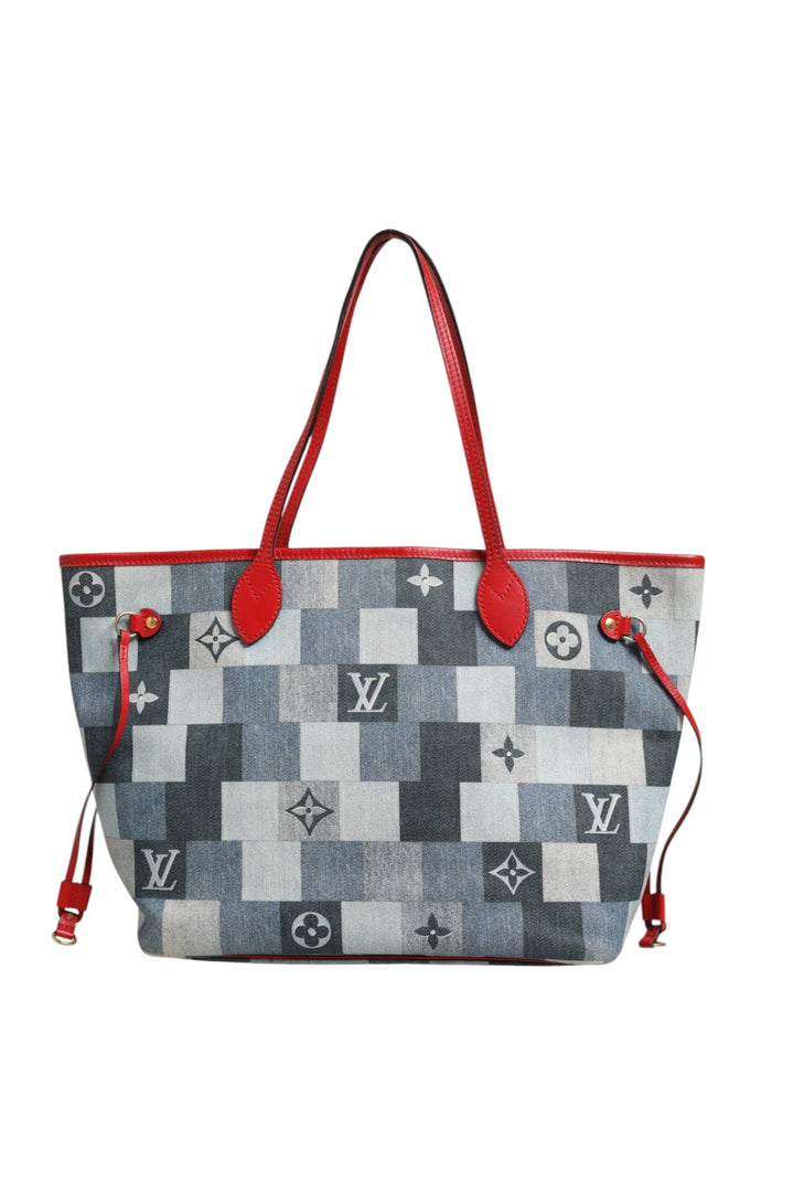 Louis Vuitton Neverfull Patchwork Monogram Denim Tote Bag - RIMODA